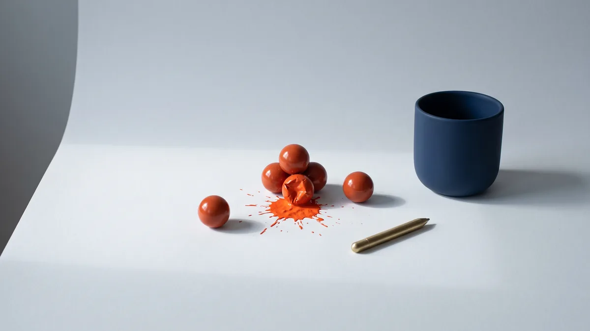 Cluster of orange paintballs with one burst, the cover image for PaintballGuns.net Acquires Pb-Addict.com