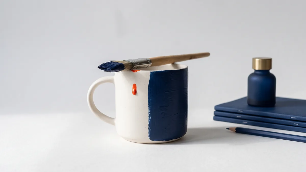 Ceramic mug being repainted with a brush, the cover image for SEOmoz.org Changes Brand and Domain to Moz.com